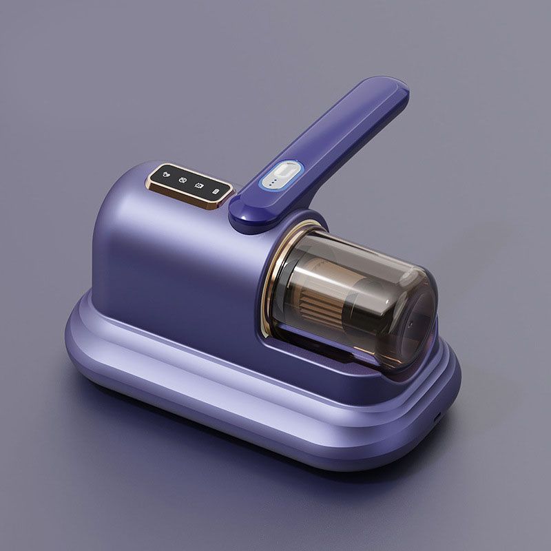 Blue-violet Wireless Mite Vacuum Cleaner with UV Light - High Suction Handheld Bed Dust Mite Remover - Image 1