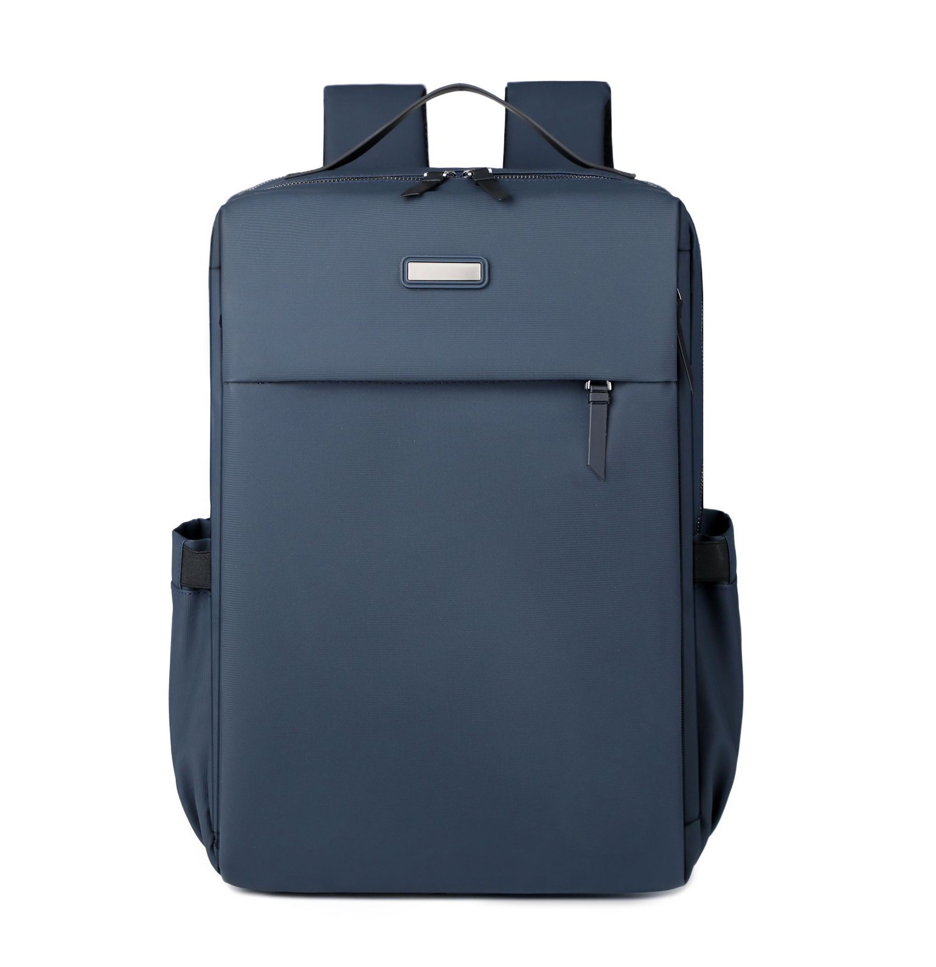 Blue Large Capacity Airbag Backpack Multi-Compartment Laptop Backpack Travel Business Bag - Image 1