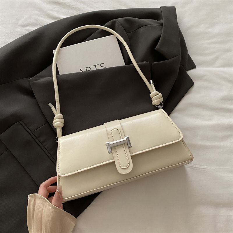 White French Chic Baguette Shoulder Bag Women’s Minimalist Crossbody Bag with Premium Feel - Image 1