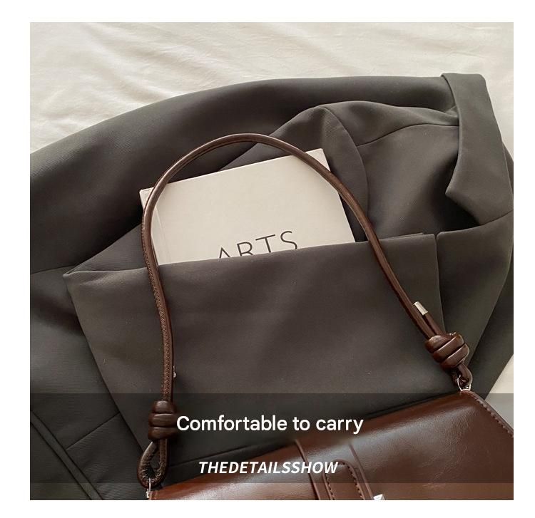 White French Chic Baguette Shoulder Bag Women’s Minimalist Crossbody Bag with Premium Feel - Image 5