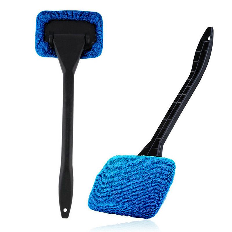 3-Piece Dark blue Car Windshield Cleaning Brush Set Microfiber Defogging Wiper Tool Window Glass Cleaner - Image 1