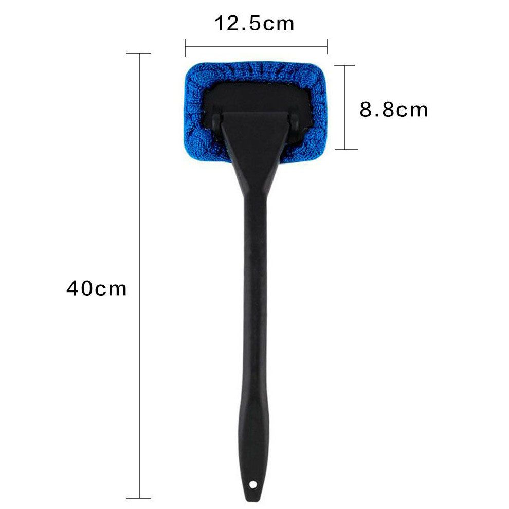 3-Piece Grey Car Windshield Cleaning Brush Set Microfiber Defogging Wiper Tool Window Glass Cleaner - Image 7