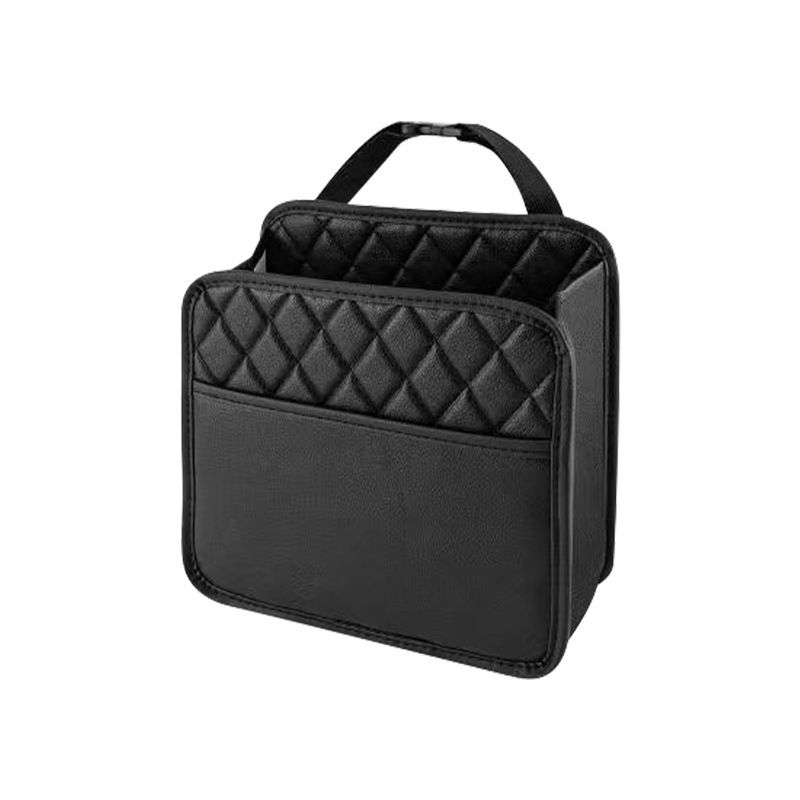 Car Seat Back Organizer Storage Bag Multi-Pocket Vehicle Seatback Holder Black - Image 1