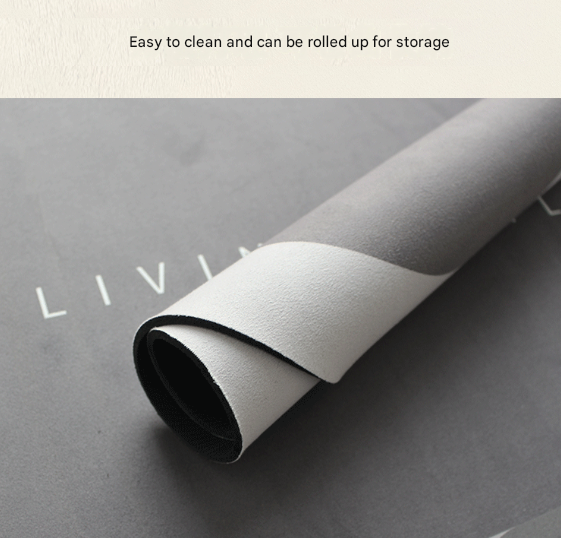 Brown Kitchen Countertop Drainage Mat Absorbent Quick Dry Tech Velvet Dish Drying Pad 40x60cm(CD0077-3) - Image 2