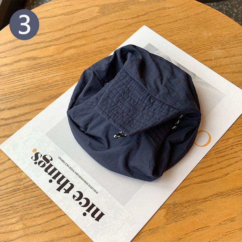 Khaki Packable Bucket Hat Unisex Wide Brim Foldable Sun Protection Hiking Travel Cap - Image 4