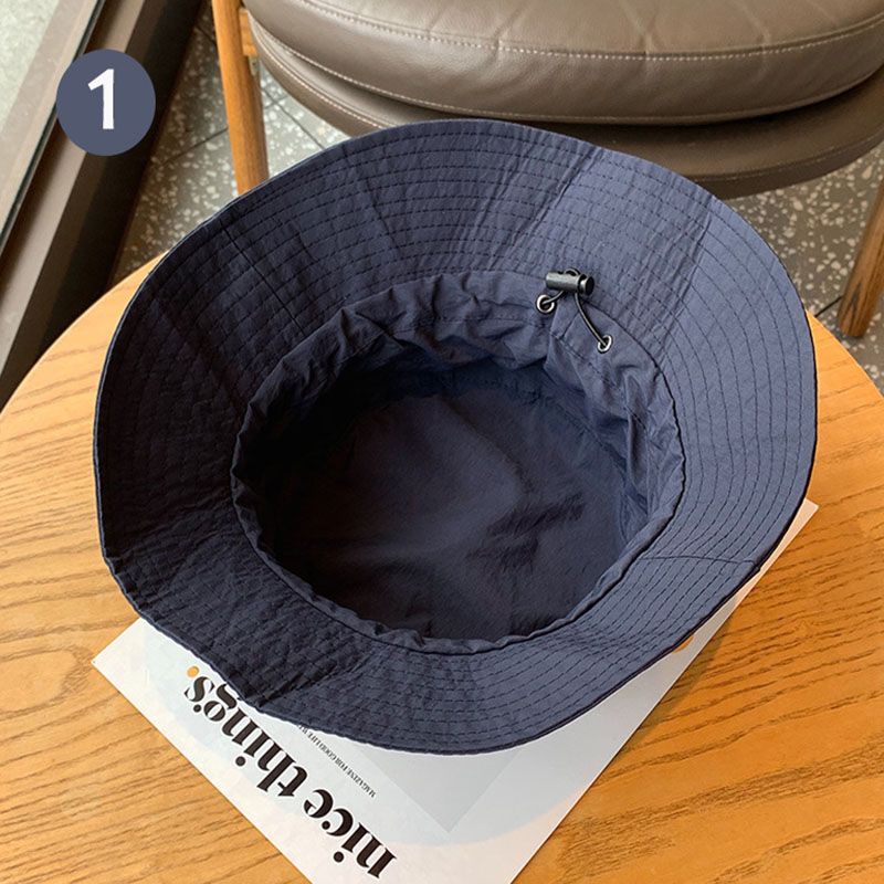 Black Packable Bucket Hat Unisex Wide Brim Foldable Sun Protection Hiking Travel Cap - Image 2
