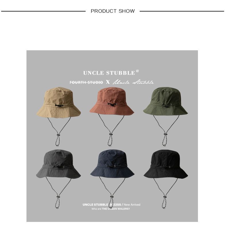 Army green Packable Bucket Hat Unisex Wide Brim Foldable Sun Protection Hiking Travel Cap - Image 6