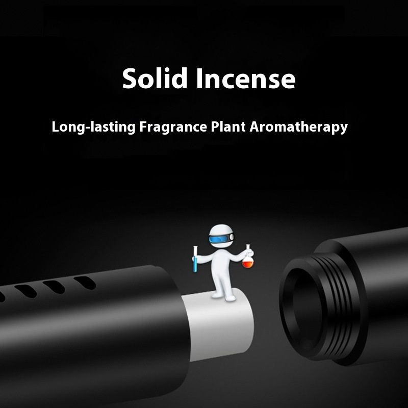 Black Mini Car Air Vent Perfume Freshener with 6 Scent Refills Aluminum Alloy Aromatherapy - Image 3