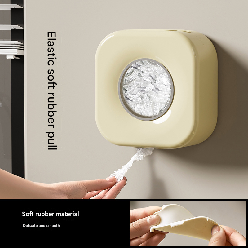 Light green Wall Mounted Plastic Wrap Dispenser Storage Box with 200 Preservation Films - Image 3