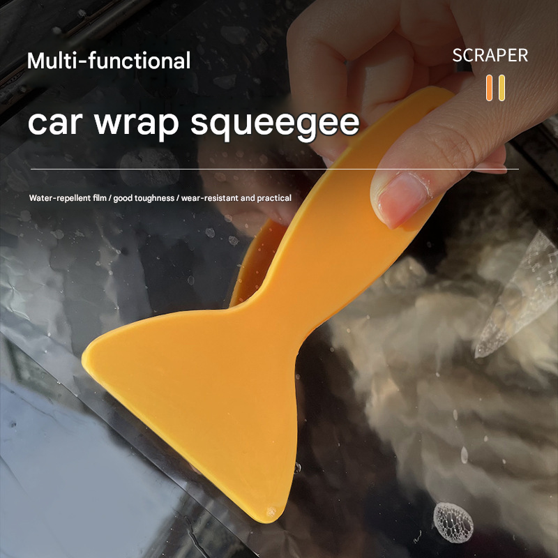 2 Piece Car Vinyl Wrap Squeegee Set - Plastic Application Scrapers for Smooth Film Installation - Image 2