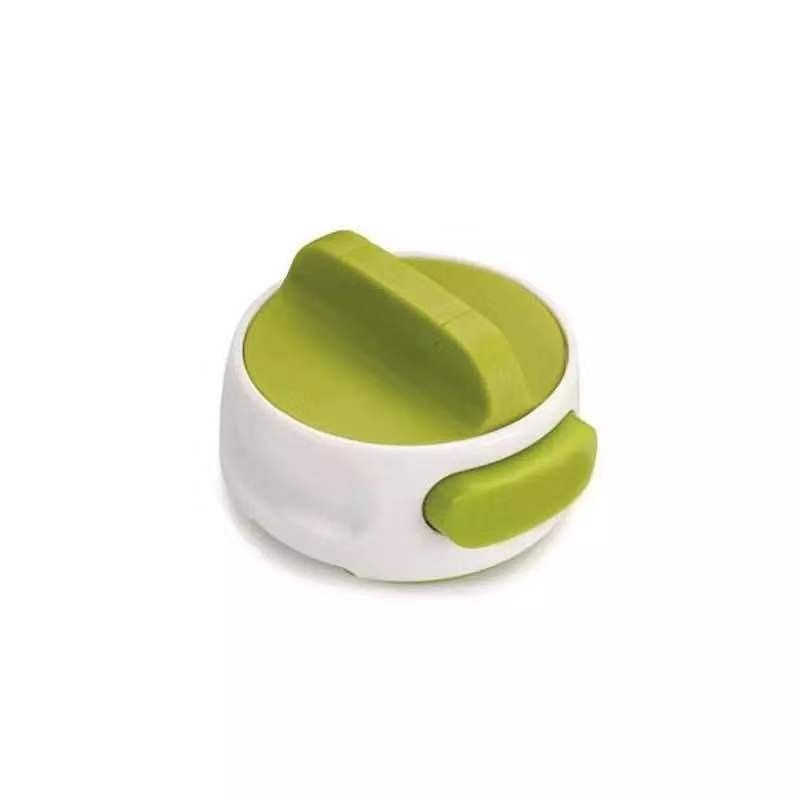 Green Manual Rotary Can Opener - Compact ABS Plastic & Stainless Steel - Smooth Edge Cutting, Easy Twist Operation, Space Saving Kitchen Gadget for Home and Travel - Image 1