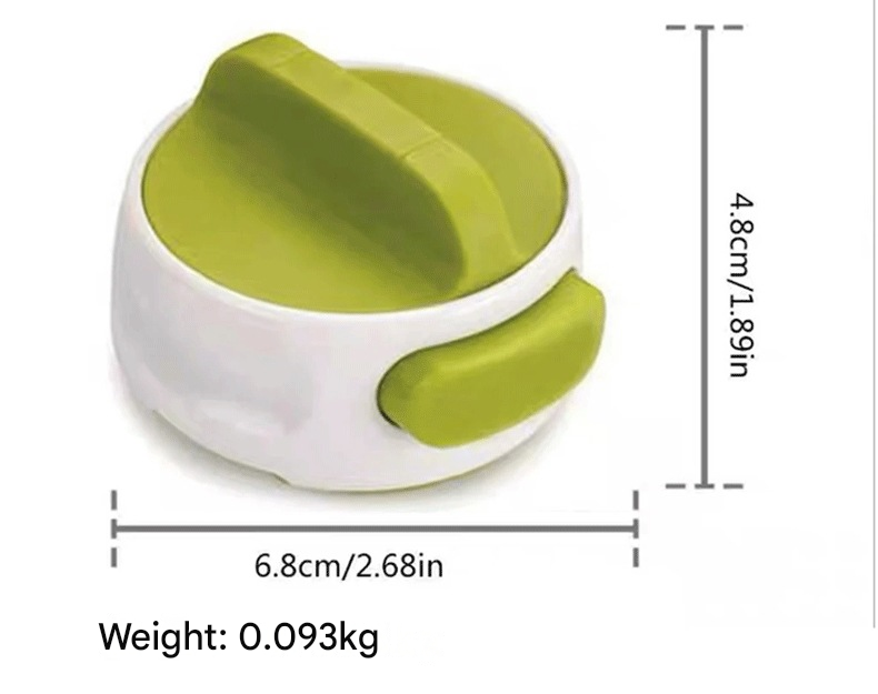 Green Manual Rotary Can Opener - Compact ABS Plastic & Stainless Steel - Smooth Edge Cutting, Easy Twist Operation, Space Saving Kitchen Gadget for Home and Travel - Image 6