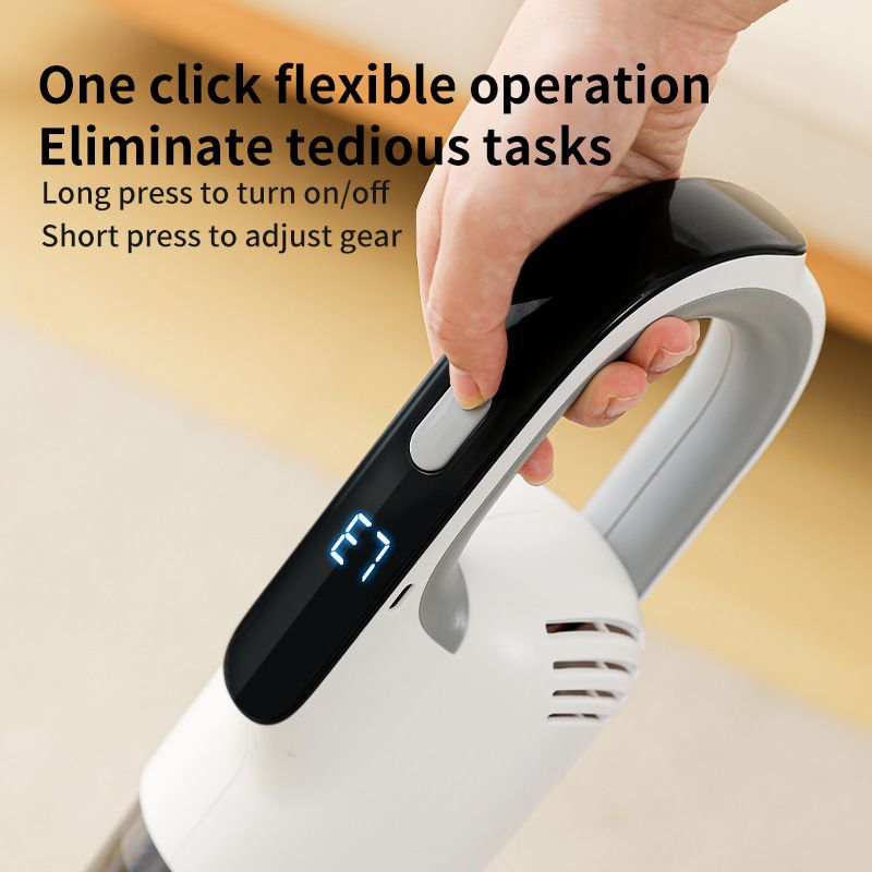 White Wireless Stick Vacuum and Stereoscopic Mop with 2 Filters, Swivel Brush Head and 106cm Handled Pole - One Click Operation, 19KPA Super Suction, 300ML Detachable Water Tank, 600ML Dust Cup for Floor Blind Spot and Wet Dry Dual Use - Image 2