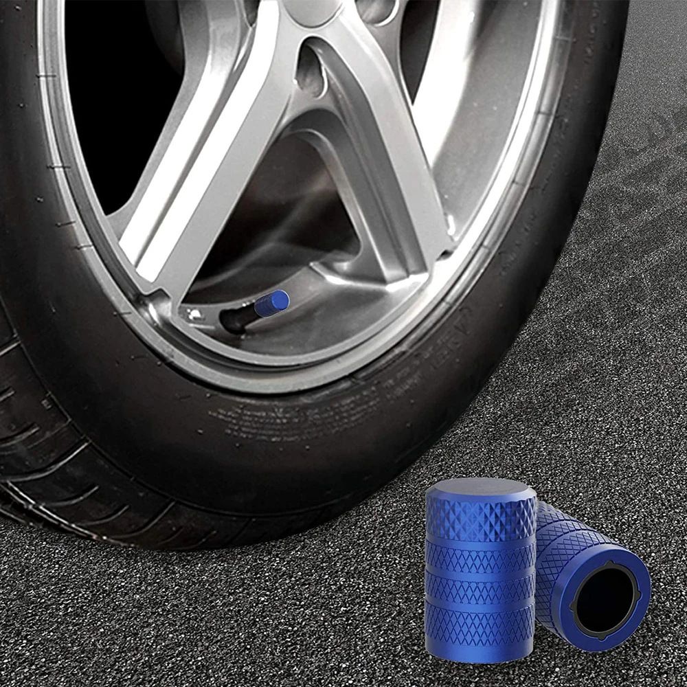 4-Pack Silver Aluminum Car Tyre Valve Stem Caps - Heavy Duty Dustproof Air Valve Covers with Internal Anti-Seize Plastic Lining for Cars SUVs Trucks - Image 5
