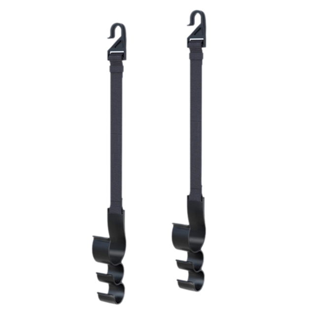 2PCS Multifunctional Car Seat Back Triple Hooks Organizer for Purses Umbrellas Bags – Heavy Duty 15kg Easy Install Headrest Hangers for Car Interior Storage, Adjustable 23cm - Image 1