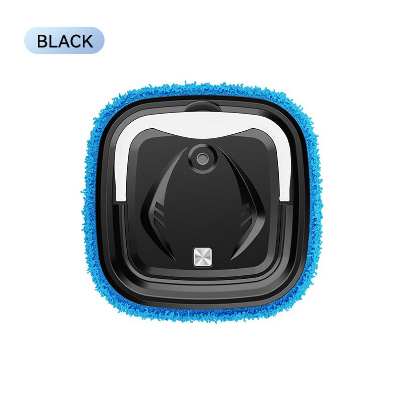 Black P6 Smart Robotic Mop and Floor Cleaner for Full Home Cleansing – High Power, Wet & Dry Dual Use, Obstacle Sensing, Spray Humidifier, 2.5H USB Rechargeable Long Battery Life and 8cm Low-Profile Body, Large 25X 25CM Advanced Mopping Pad (EOFY Promotio - Image 1