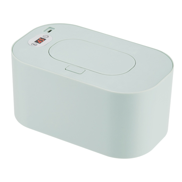 Green Portable USB Baby Wipe Warmer with LED Display and Top-Heating Moisture Protection – Intelligent Constant Temp Dispenser Case for Travel and Home - Image 1