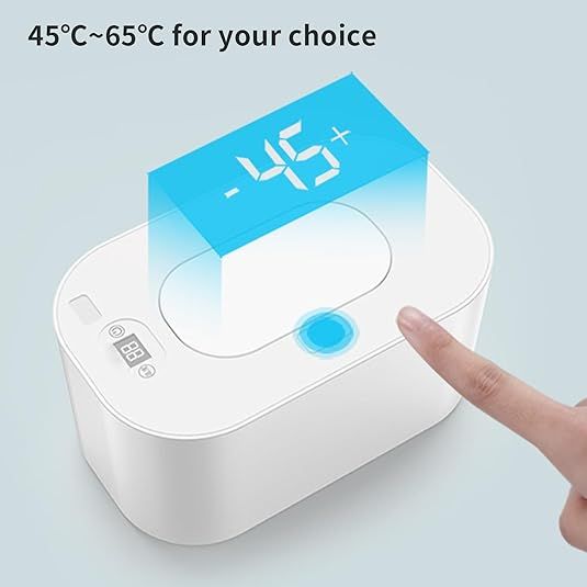 Green Portable USB Baby Wipe Warmer with LED Display and Top-Heating Moisture Protection – Intelligent Constant Temp Dispenser Case for Travel and Home - Image 4