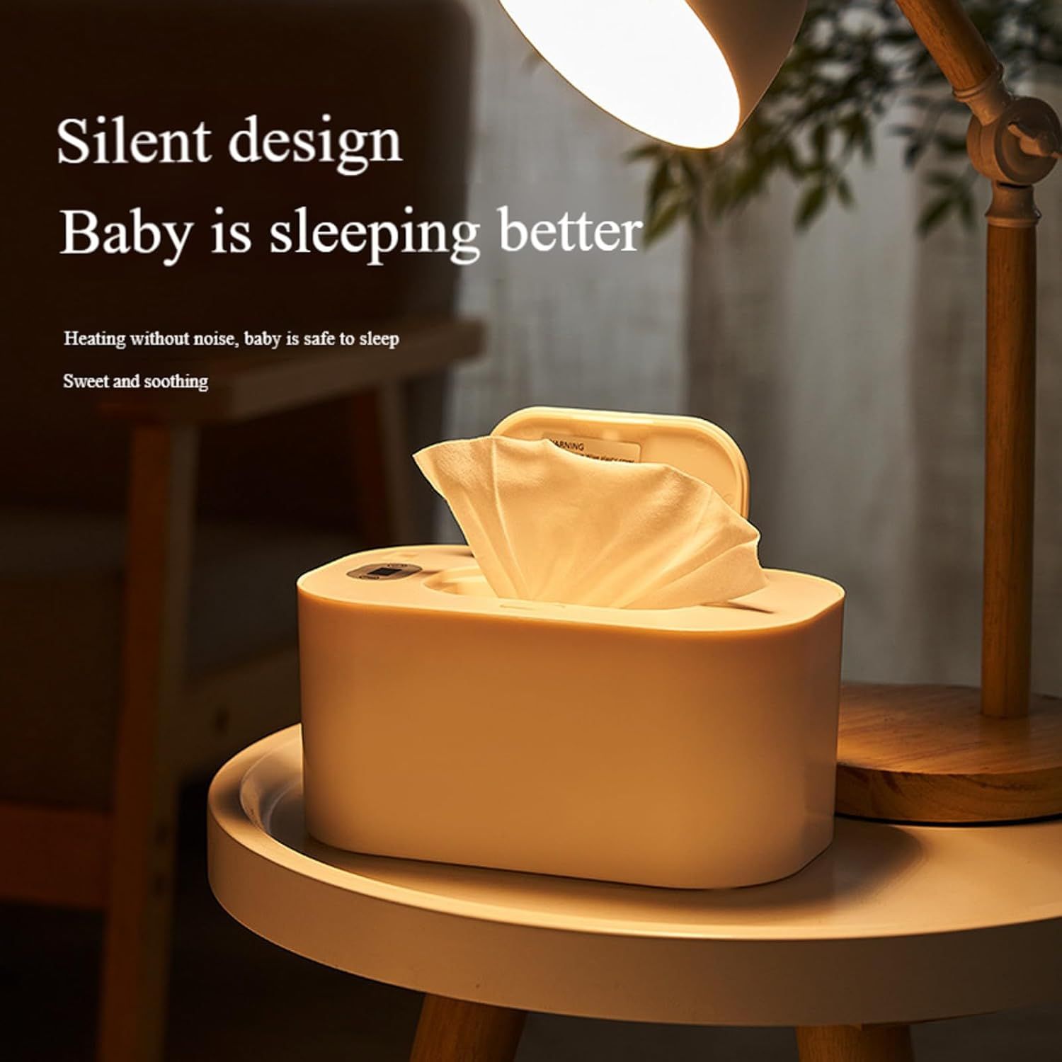 Green Portable USB Baby Wipe Warmer with LED Display and Top-Heating Moisture Protection – Intelligent Constant Temp Dispenser Case for Travel and Home - Image 7