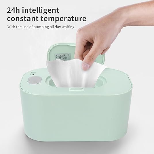 Pink Portable USB Baby Wipe Warmer with LED Display and Top-Heating Moisture Protection – Intelligent Constant Temp Dispenser Case for Travel and Home - Image 3