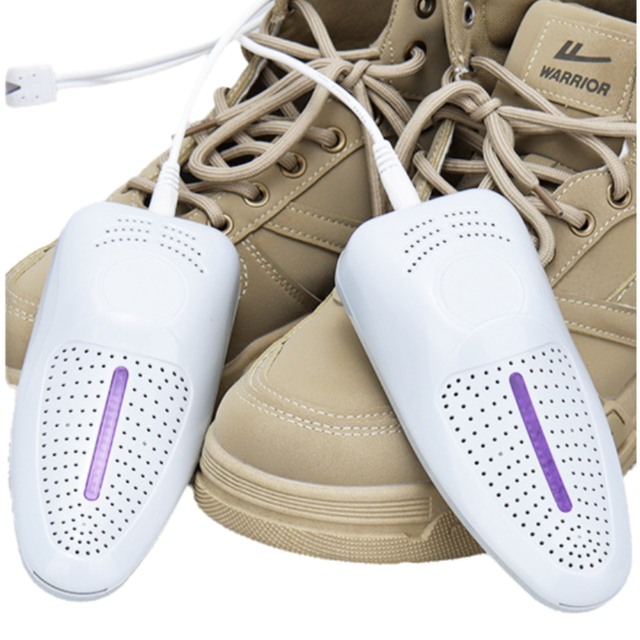 1 Pairs Light Grey Portable USB Shoe Dryer – Intelligent Constant Temp Boot Warmer Built-In Violet Light for Deodorising & 360° All-Round Cyclic Thermal Drying - Image 1