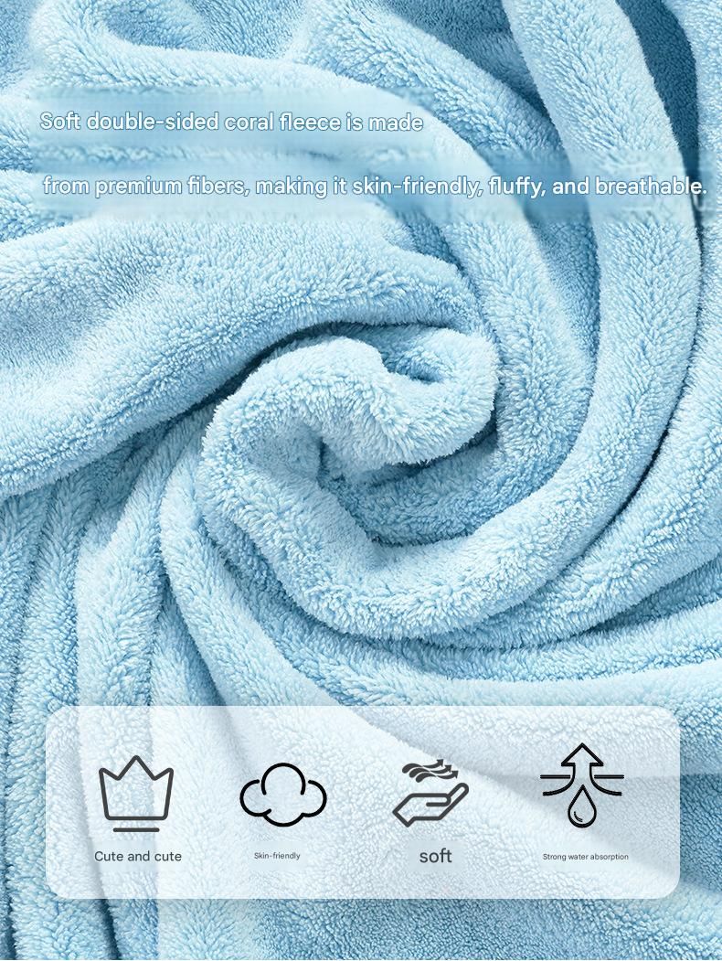 Yellow XS size Pet Drying Robe with Hood - Quick Dry Coral Fleece Towel for Dogs and Cats, Super Absorbent Bathrobe with Cute Rabbit Ears, Adjustable Fit for All Sizes, Easy to Wear and Machine Washable - Image 4