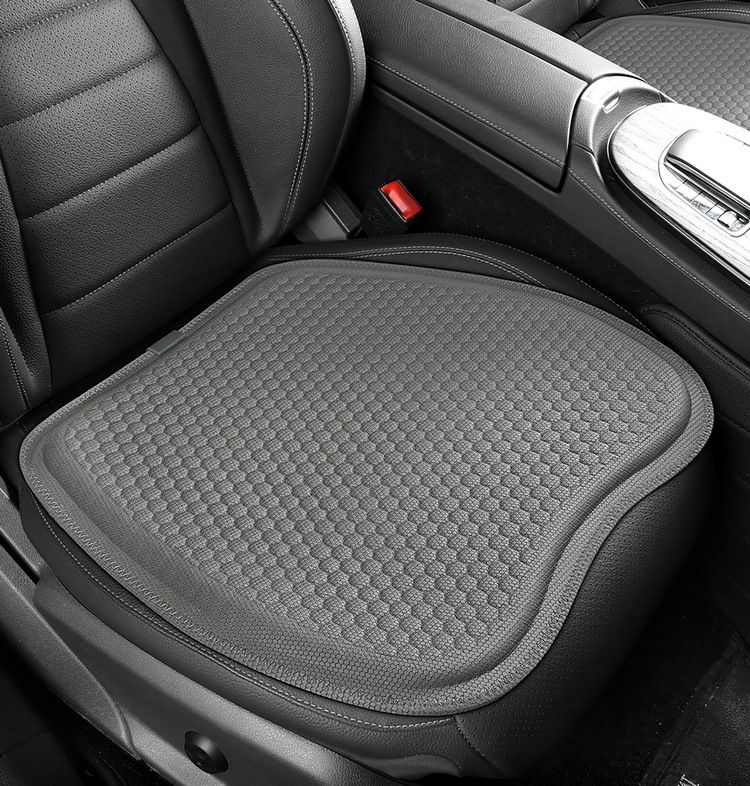 Gray Universal Honeycomb Gel Seat Cushion - Breathable Cooling Pad for Car & Office - Ergonomic Pressure Relief & Non-Slip Design for Long Sitting - Image 1