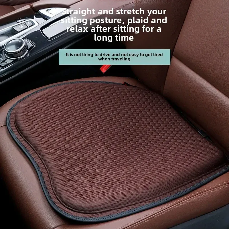 Blue Universal Honeycomb Gel Seat Cushion - Breathable Cooling Pad for Car & Office - Ergonomic Pressure Relief & Non-Slip Design for Long Sitting - Image 6
