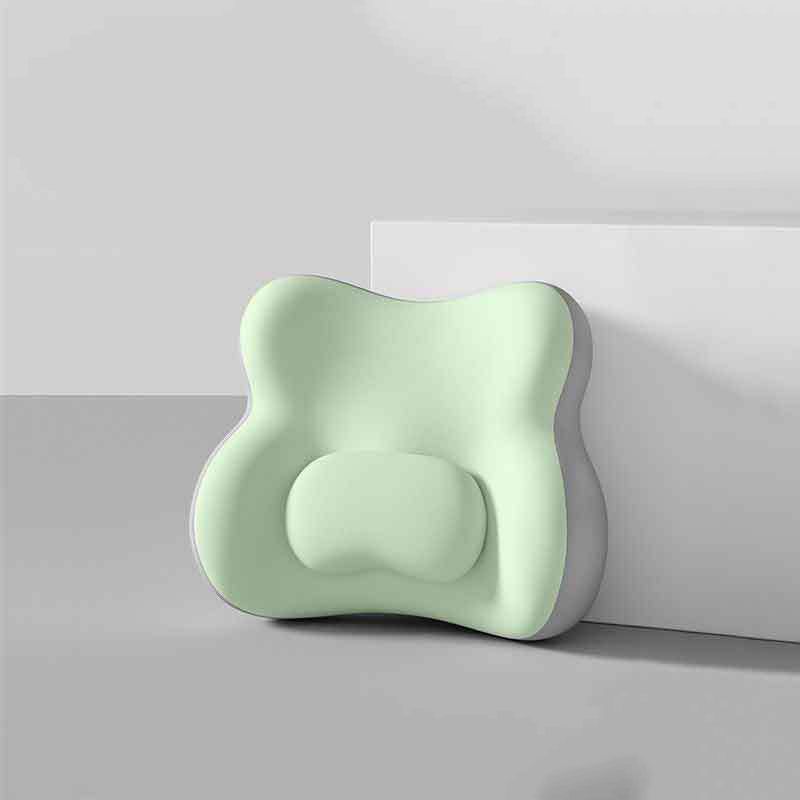 Gray-Green Ergonomic Memory Foam Lumbar Support Cushion for Office Chair, Adjustable Lower Back Pillow with Dual Side Support, Orthopedic Back Rest for Desk Chair, Car Seat and Home Office - Image 1