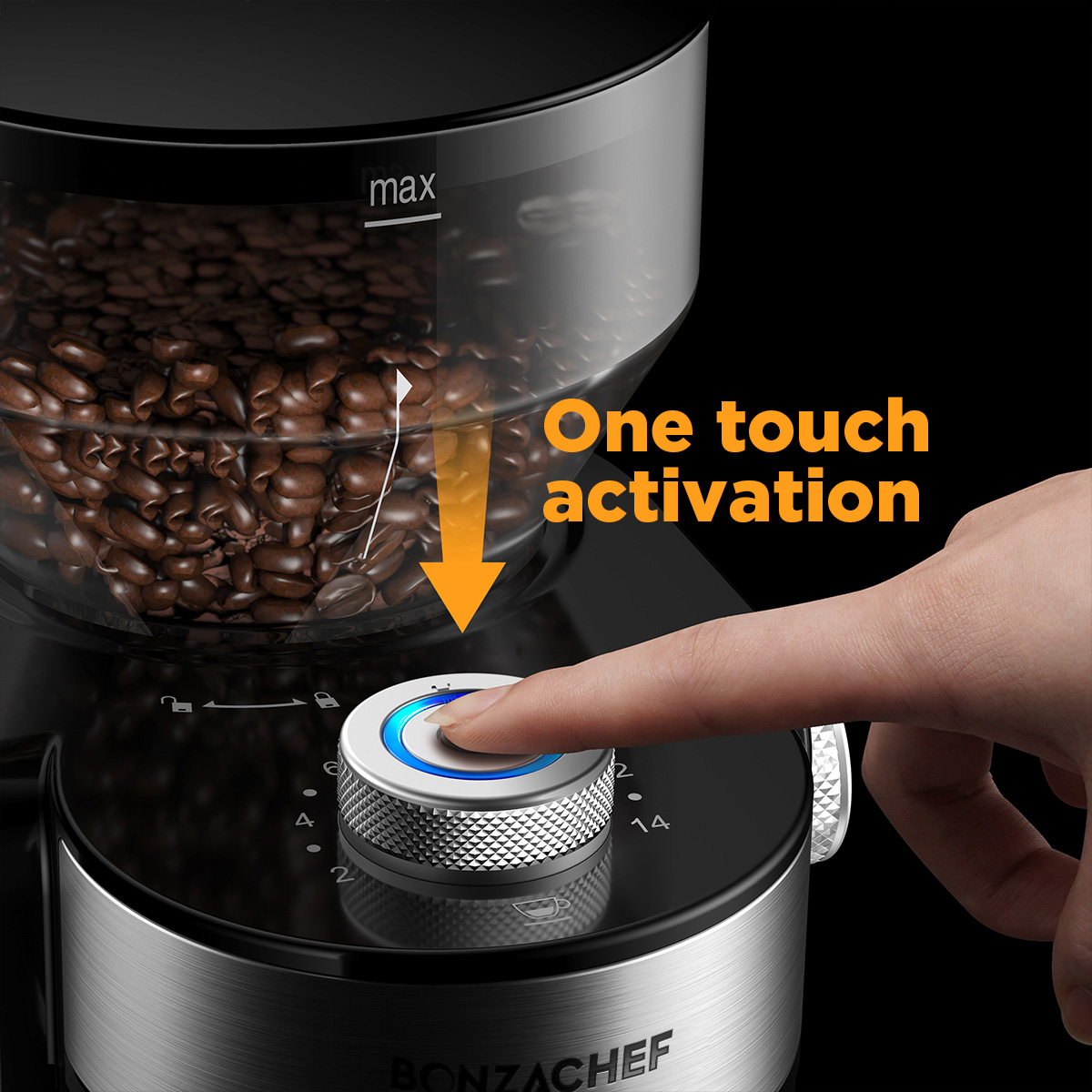 Bonzachef Perfect Grind 2 Electric Coffee Grinder - Image 3