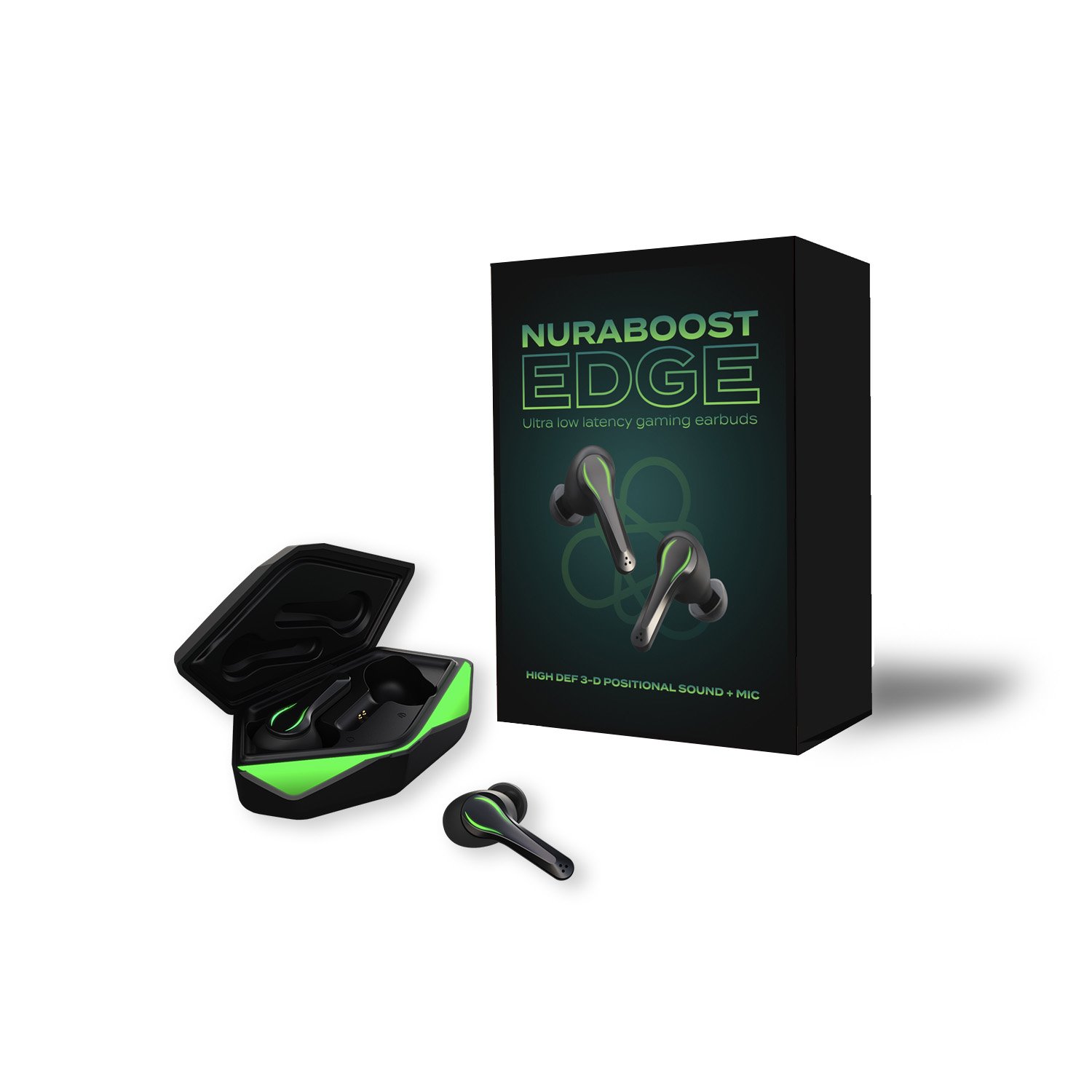 Matte Black Nuraboost Edge Ultra Low Latency Bluetooth 5.0 Gaming True Wireless Earbuds - Free AU/NZ Shipping - Image 6