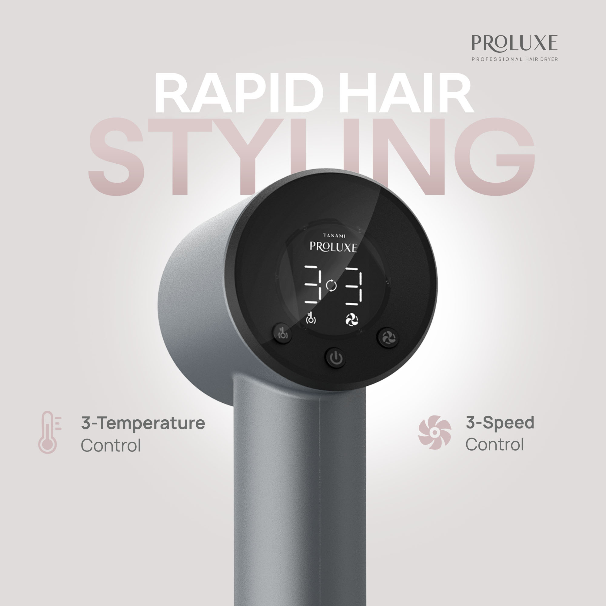 Tanami Proluxe Professional SE Hair Dryer with SmartTemp Technology - Image 4