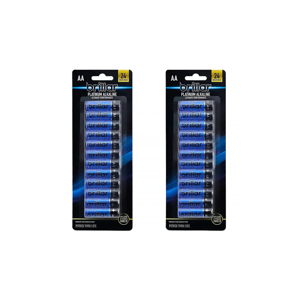 48 Pcs Brillar AA Platinum Alkaline Batteries - Image 1