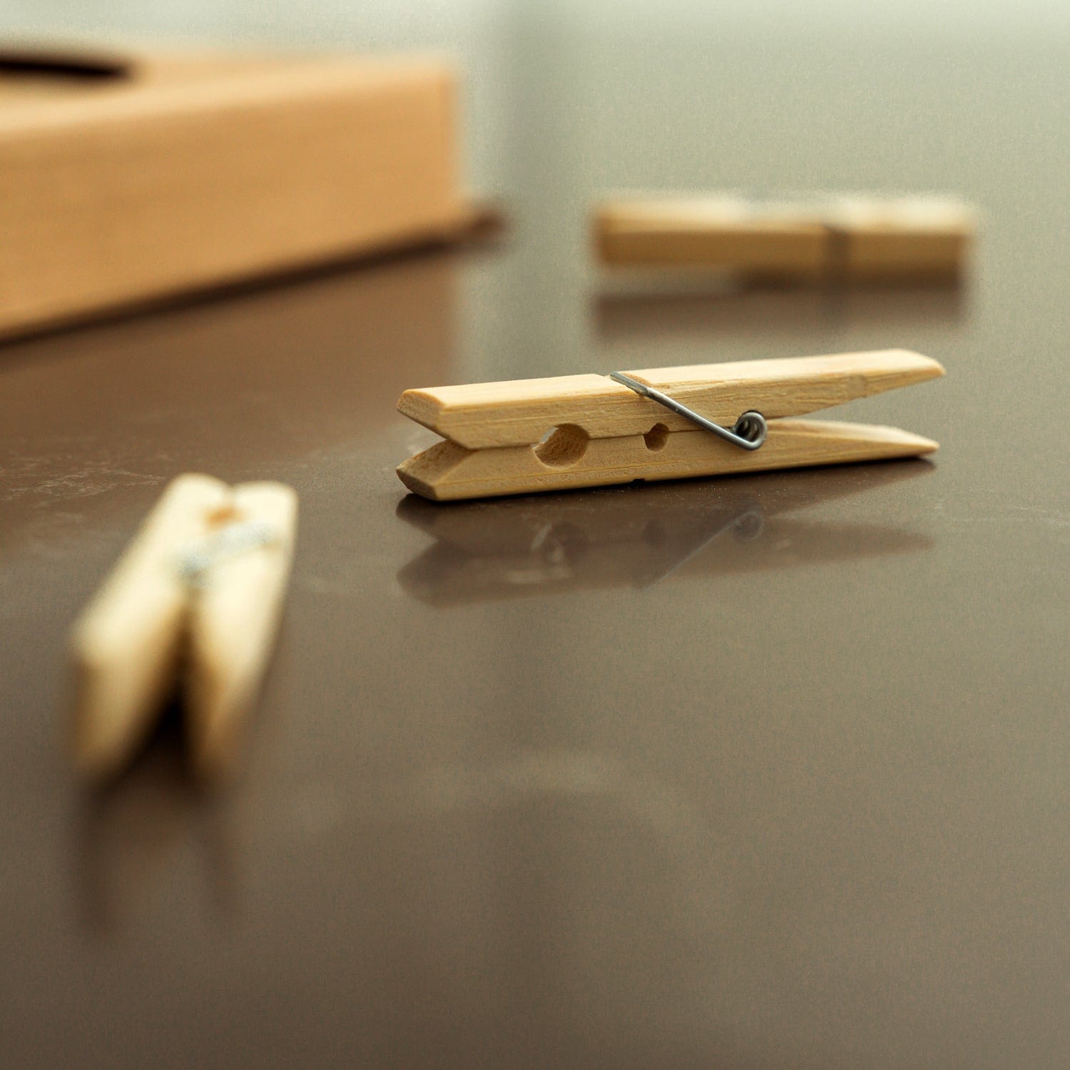 100 Pcs Eco Bamboo Clothes Pegs - Image 4
