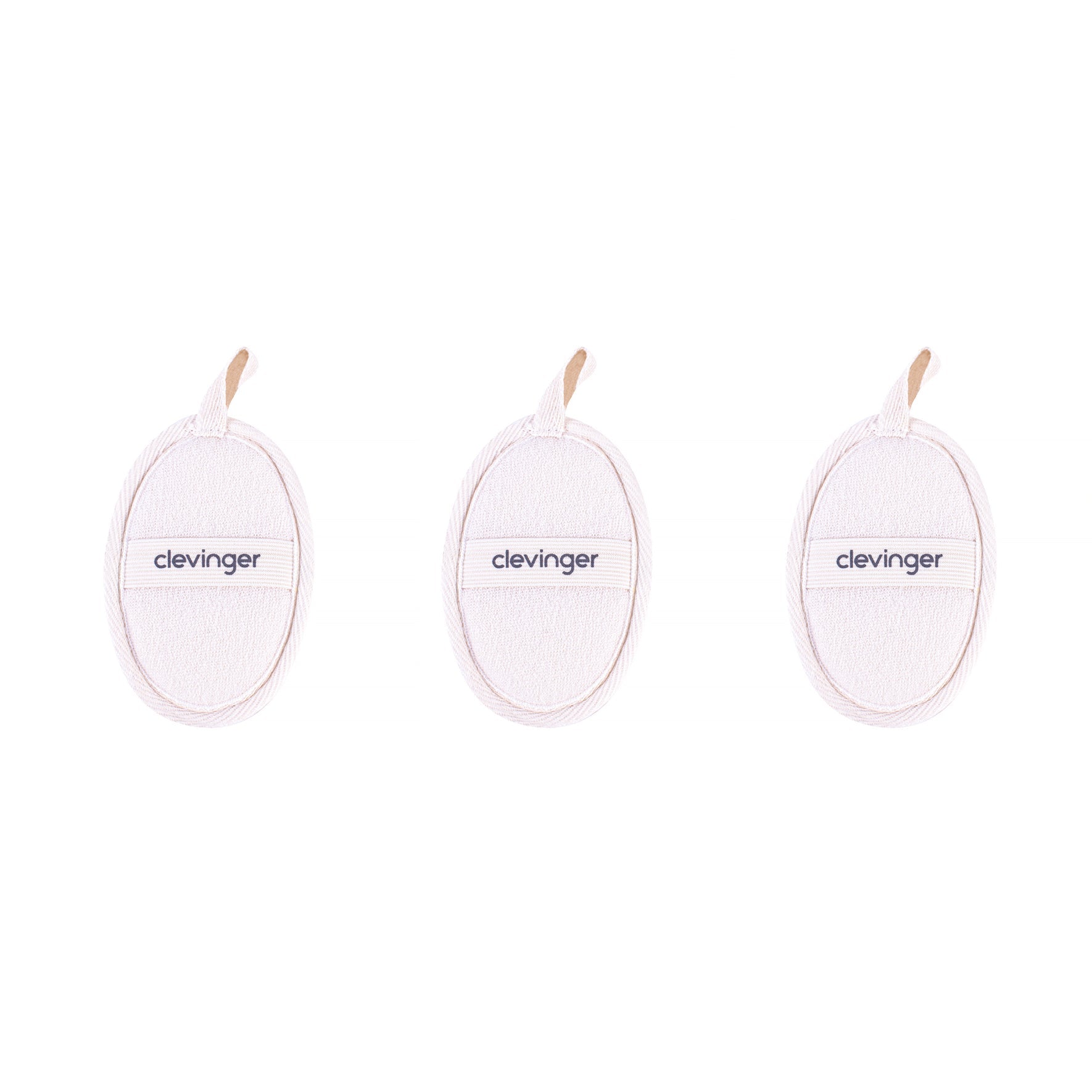 3 Pcs Clevinger Eco Oval Facial Exfoliating Loofah - Image 1