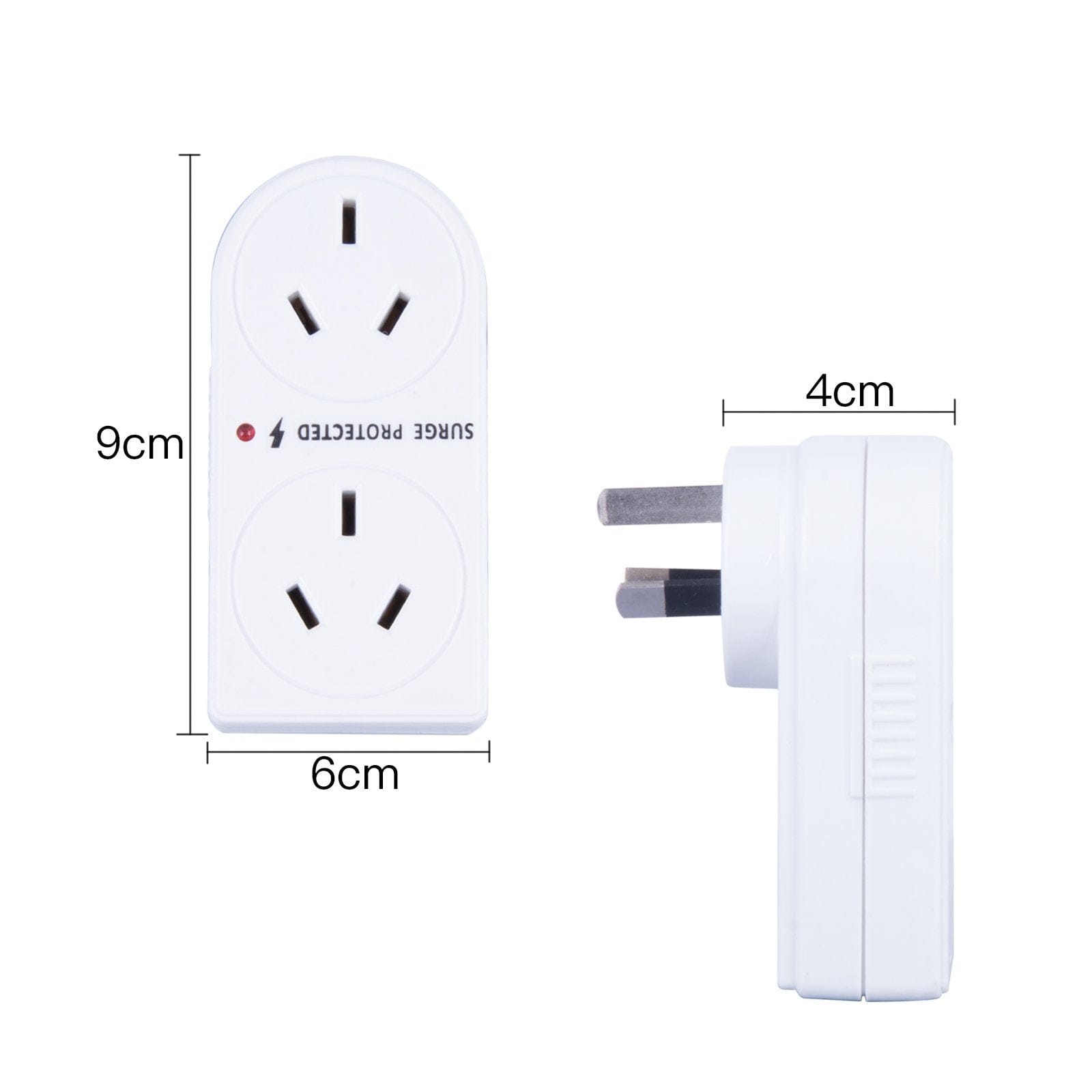 2400W Double Vertical Adapter with Surge Protection - Image 1