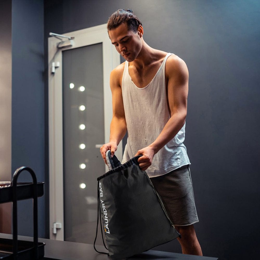 4 Pcs Travel Laundry Bag Drawstring Water Resistant Sports Gym Clothes Organiser - 4 - Image 3