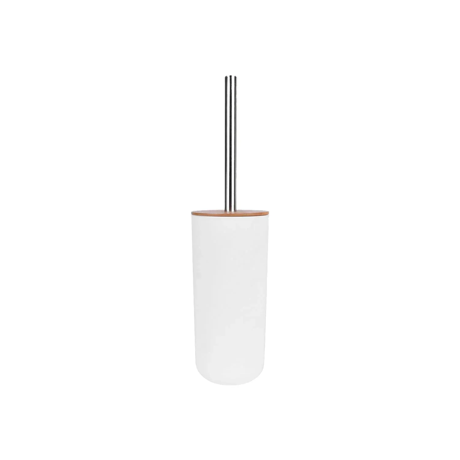 2 Pcs Bamboo-Lid Toilet Brush – Clevinger Collection, BPA-Free - Image 2