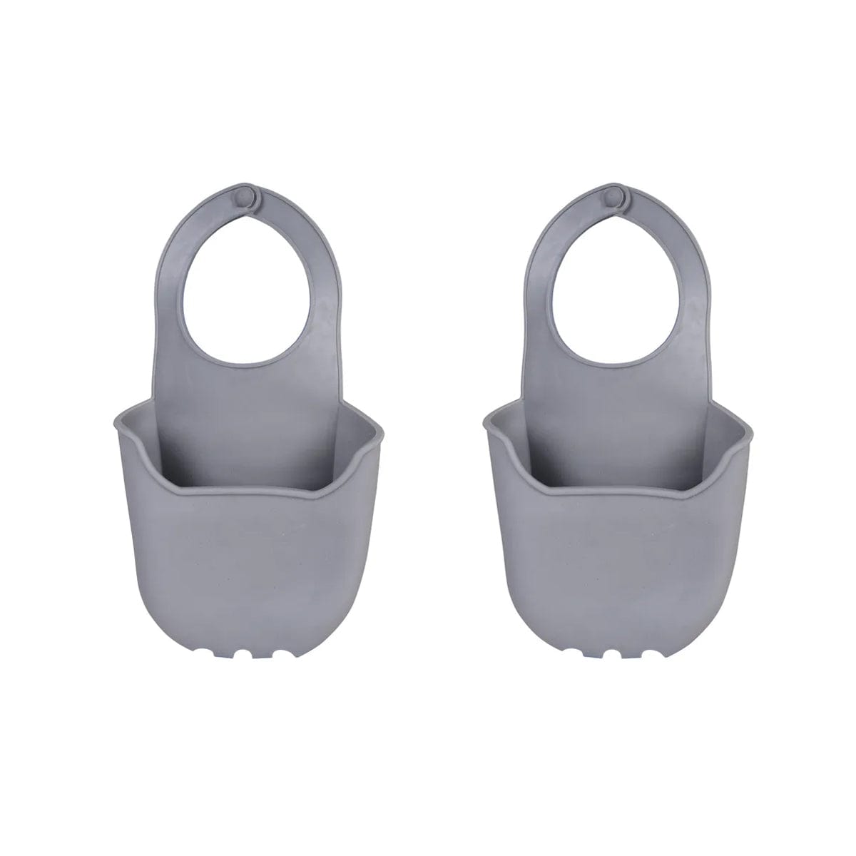2 pcs Sink Caddy Silicone Sponge Rack – Adjustable Silicone Kitchen Sink Organizer - Image 1