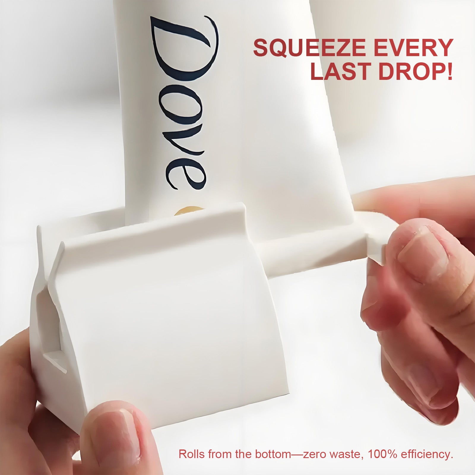 4 Pcs Toothpaste Rolling Dispensers Squeezer – Compact, Durable PP, Non-Slip Base - Image 3