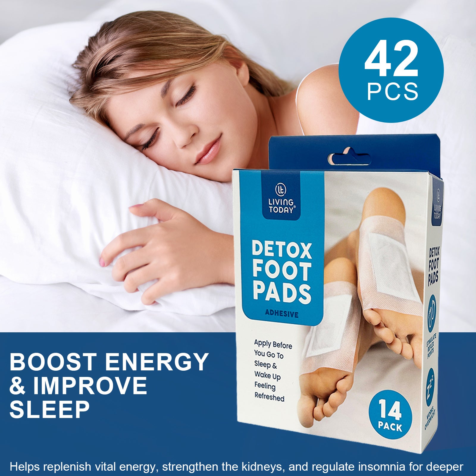 42 Pcs The Cleansing Detox Foot Pads Patches - Image 1