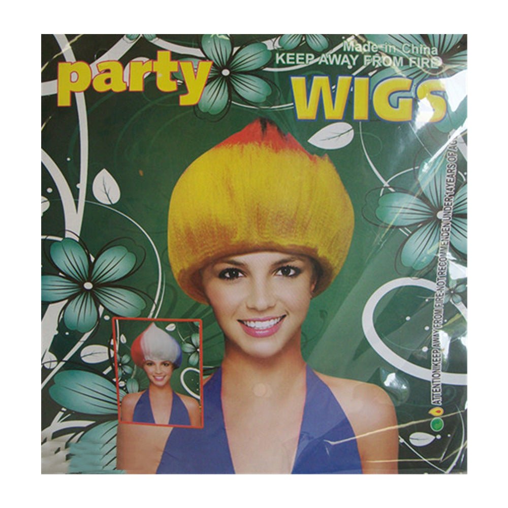 Party wigs yellow and red - Image 1