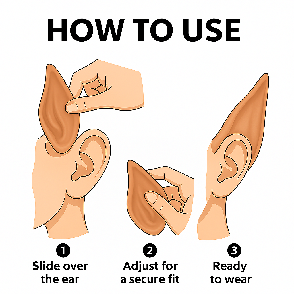 Pointy Elf Ears – Soft Latex Cosplay Costume Accessory for Adults & Kids - Image 2