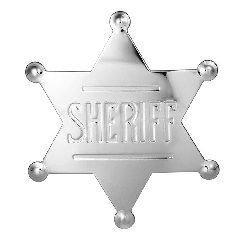 METAL SHERIFF BADGE ASSORTED COLOURS - Ancient Bronze - Image 7