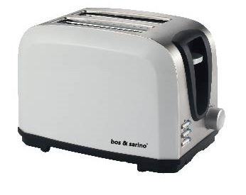 BOS & SARINO 2 Slice White Toaster - Image 1