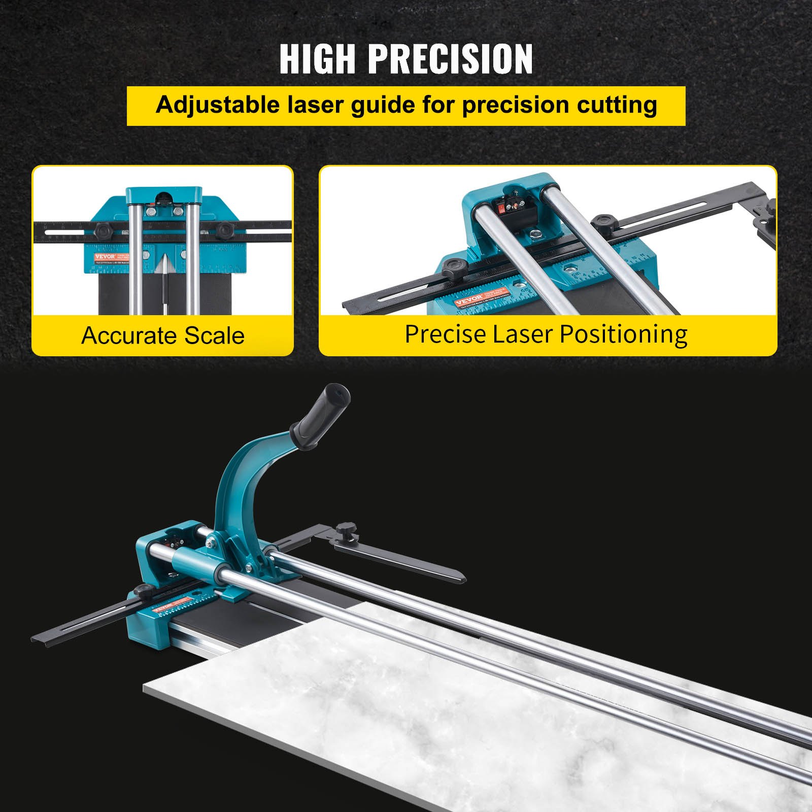 Manual Tile Cutter 1200mm Cutting Machine w/ Laser for Ceramic - Image 4