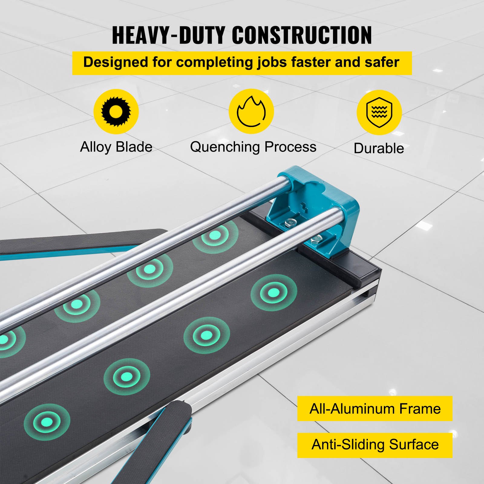 Manual Tile Cutter 1200mm Cutting Machine w/ Laser for Ceramic - Image 5