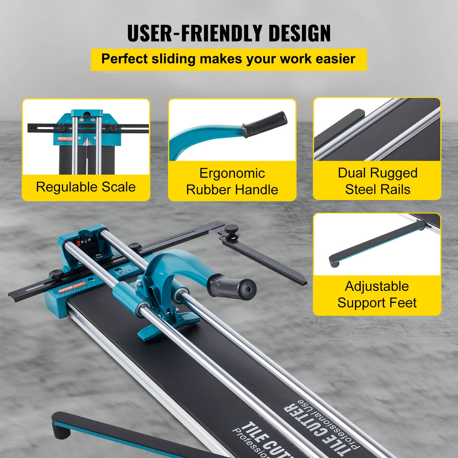 Manual Tile Cutter 1200mm Cutting Machine w/ Laser for Ceramic - Image 6