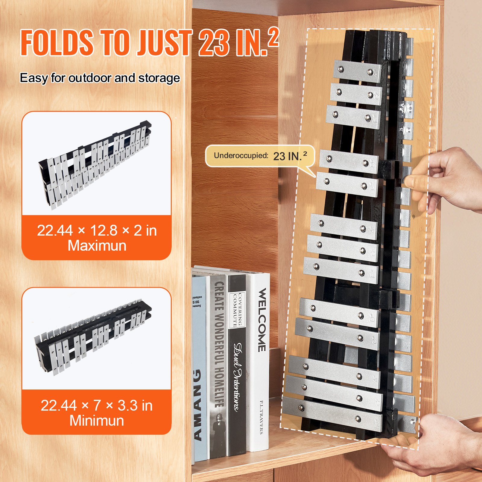 32 Note Glockenspiel Xylophone Bell Kit, Percussion Instrument with Mallets, Drum Sticks and Carrying Bag, Professional Glockenspiel Xylophone Percussion Instrument Set for Adults & Students - Image 5
