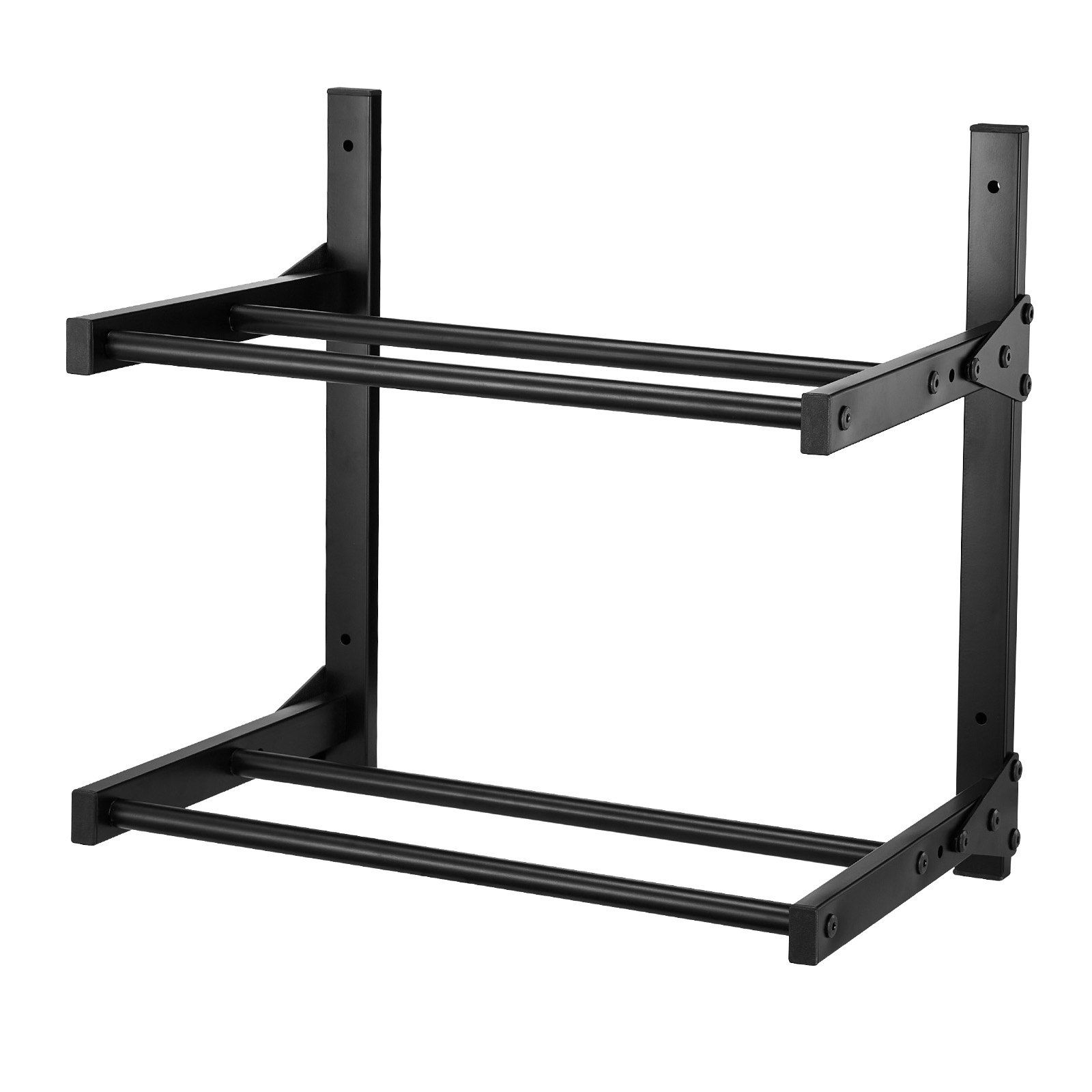 Wall Mount Printer Filament Storage Rack, 2-Tier Wall Bracket Storage Shelf, Rolling Filament Spool Holders Racks with Wheels, Filaments Organzied for 3D Printing Studio, Workshop (Shelf Only) - Image 1